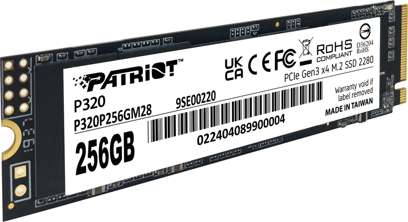 Patriot p320 256gb ssd 3 orig - Patriot P320 256GB M.2 NVMe SSD