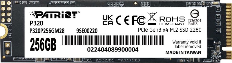 Patriot p320 256gb ssd - Patriot P320 256GB M.2 NVMe SSD