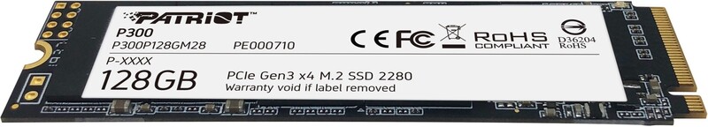 Patriot viper p300 interne ssd 128gb m 2 orig - Patriot P300 128GB M.2 PCIe NVMe SSD