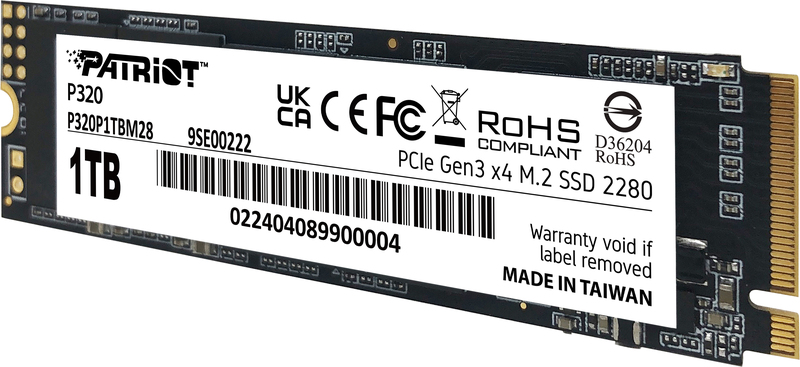 Patriot viper p320 ssd nvme hoge snelh 4 orig - Patriot P320 1TB M.2 2280 PCIe Gen3 x4 SSD