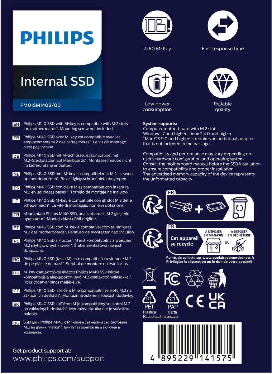 M140 1TB M.2 NVMe PCIe Gen3 SSD - afbeelding 5