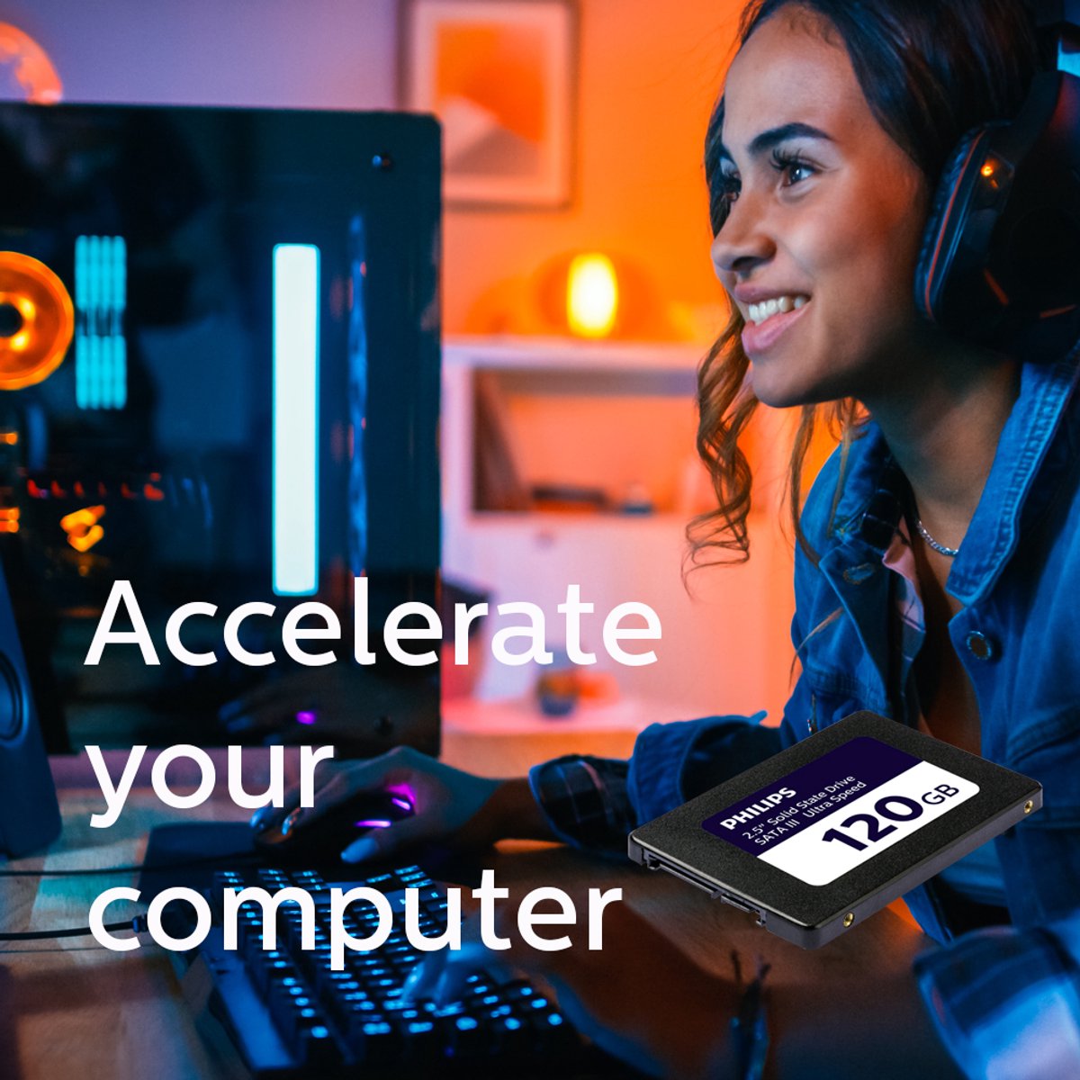 Philips Internal Ssd — 120Gb — 2.5" Sata Iii Ultra Speed — Leessnelheid Tot 530 opslag - afbeelding 5