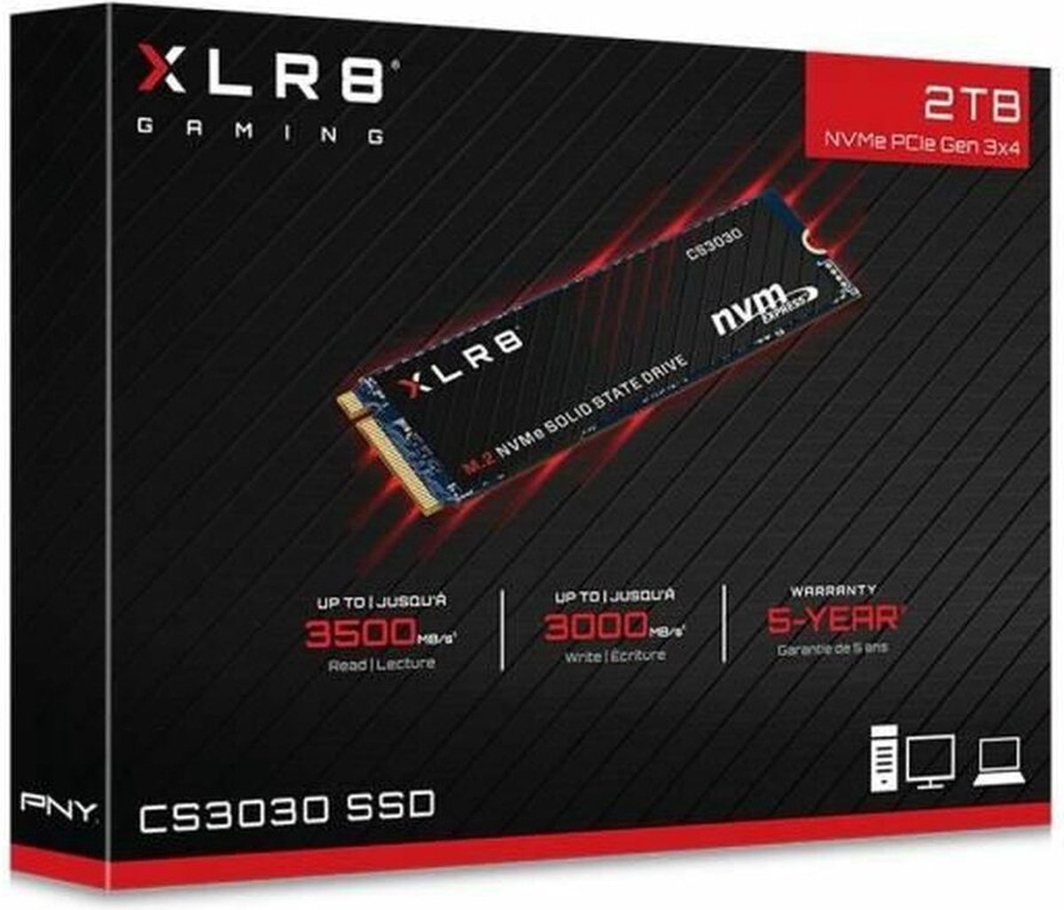 XLR8 CS3030 2TB M.2 NVMe SSD - afbeelding 3