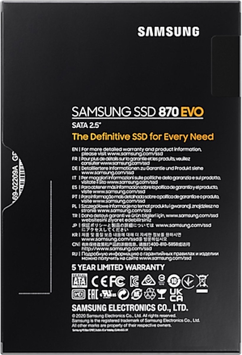 870 EVO 500GB SSD - afbeelding 5
