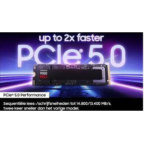 Samsung 9100 Proe Ssd - Pcie 5.0 - Nvme M.2 - 1 Tb opslag - afbeelding 3