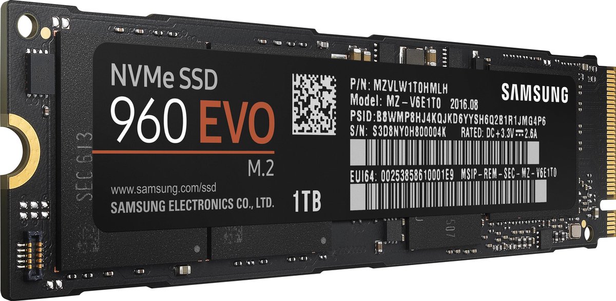 Samsung 960 Evoe Ssd - 1 Tb opslag - afbeelding 6