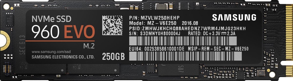 Samsung Samsung 960 Evo - Interne Ssd -