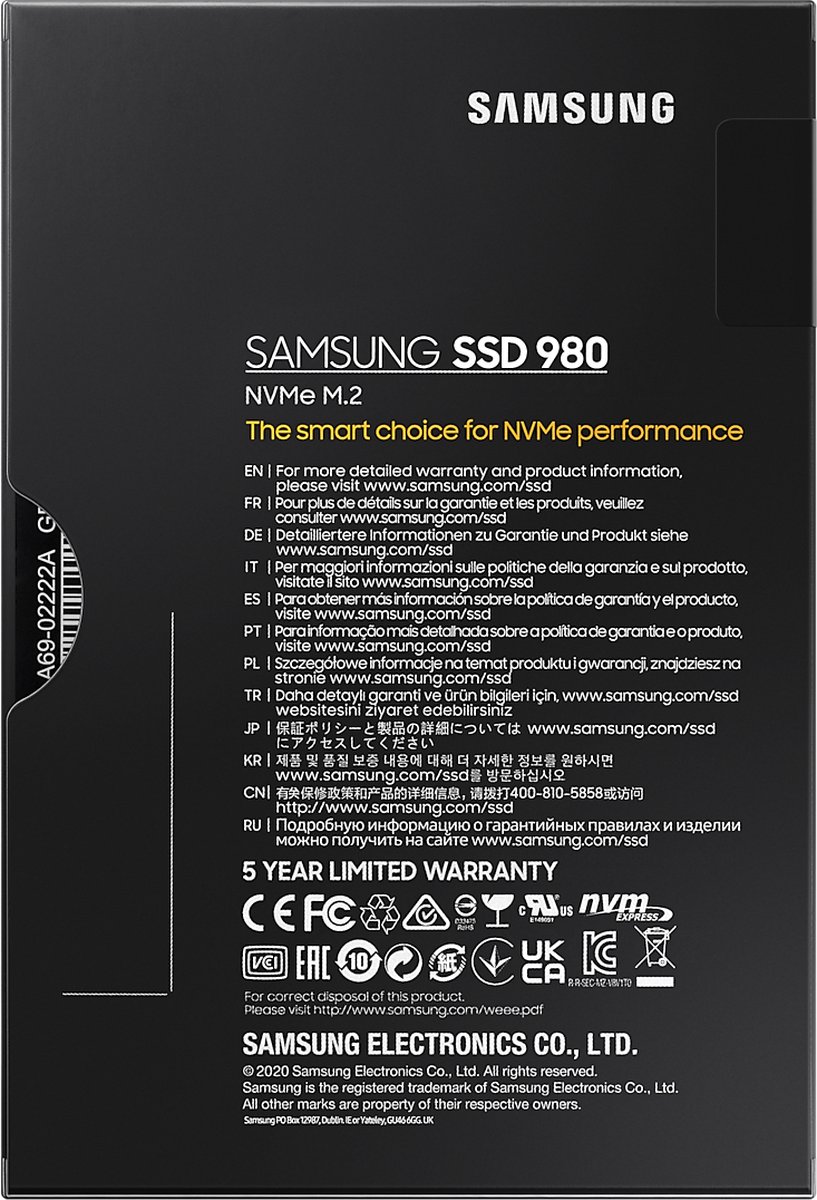 980 500GB M.2 NVMe SSD - afbeelding 2