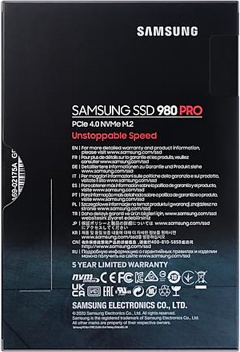 Samsung 980 Proe Ssd - Pcie 4.0 - Nvme M.2 - 2 Tb opslag - afbeelding 5
