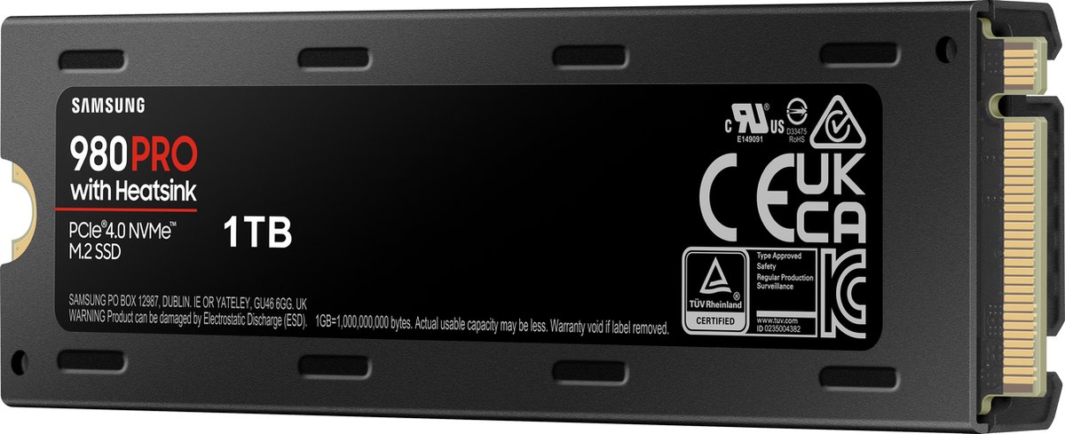 980 PRO 1TB PCIe 4.0 M.2 NVMe SSD (Heatsink) - afbeelding 4