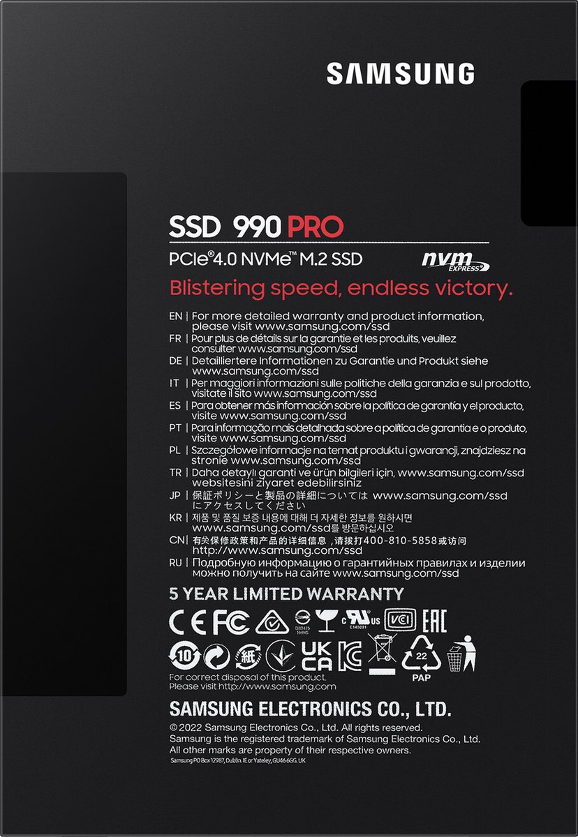 990 Pro 4TB SSD - afbeelding 3