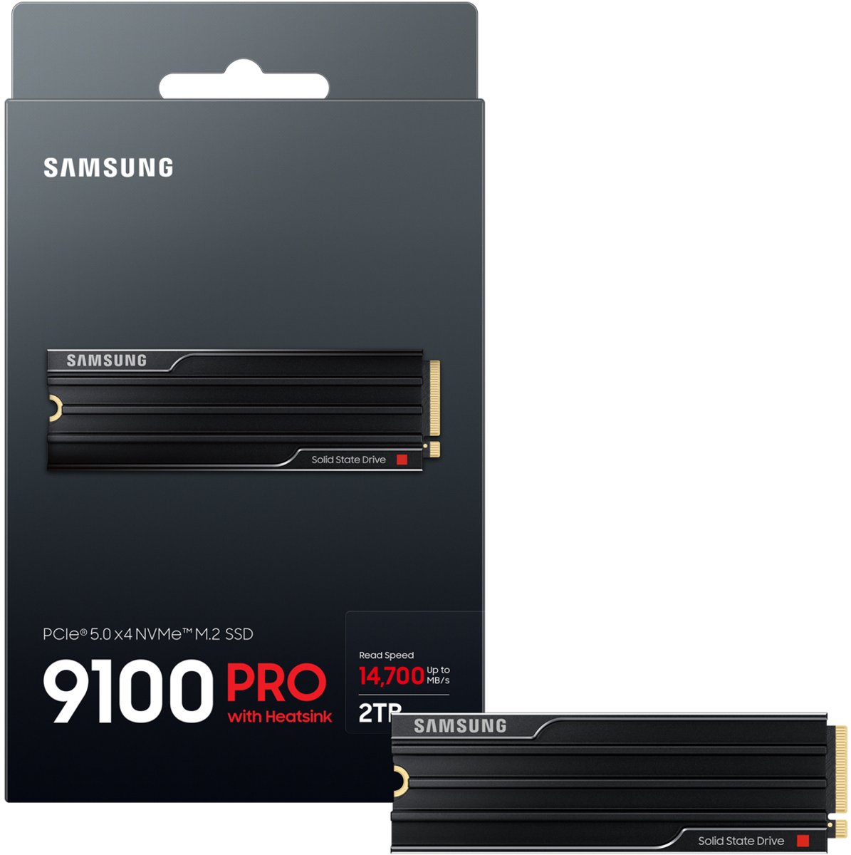 9100 PRO 2TB PCIe 5.0 NVMe SSD with Heatsink - afbeelding 4