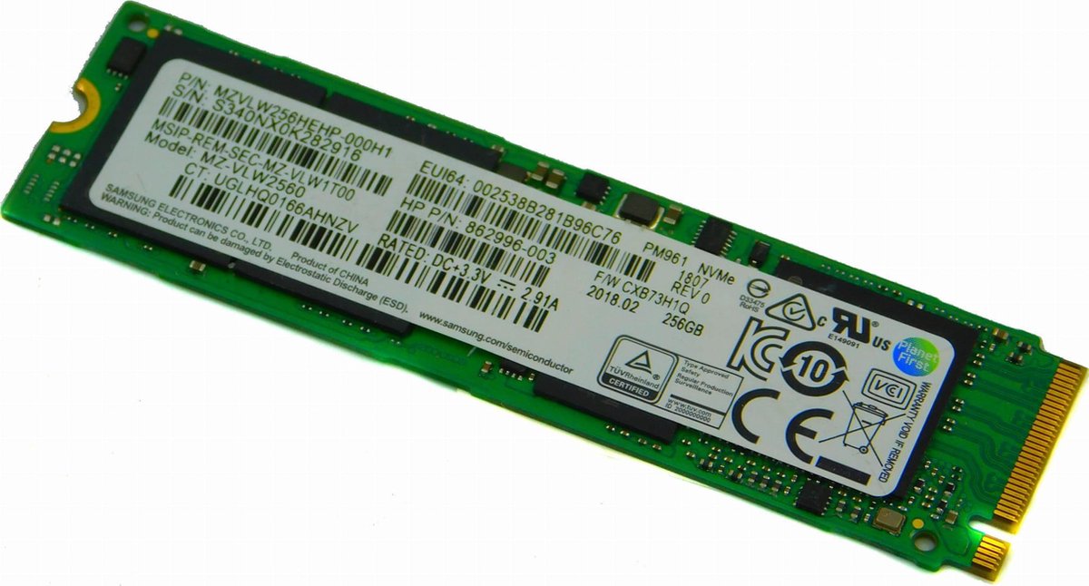 PM961 256GB M.2 2280 PCIe NVMe SSD - afbeelding 2