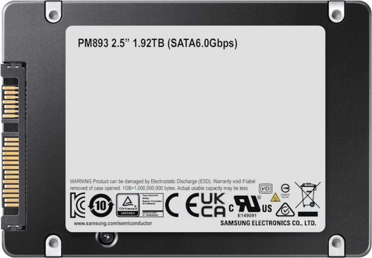 PM893 1.92TB 2.5" SATA III SSD - afbeelding 5