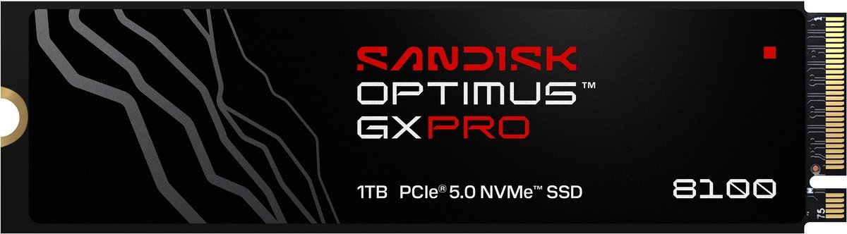 SANDISK Sandisk Optimus Gx Pro 8100 - Interne Ssd - Pcie 5.0 - Nvme M.2 - 1 Tb