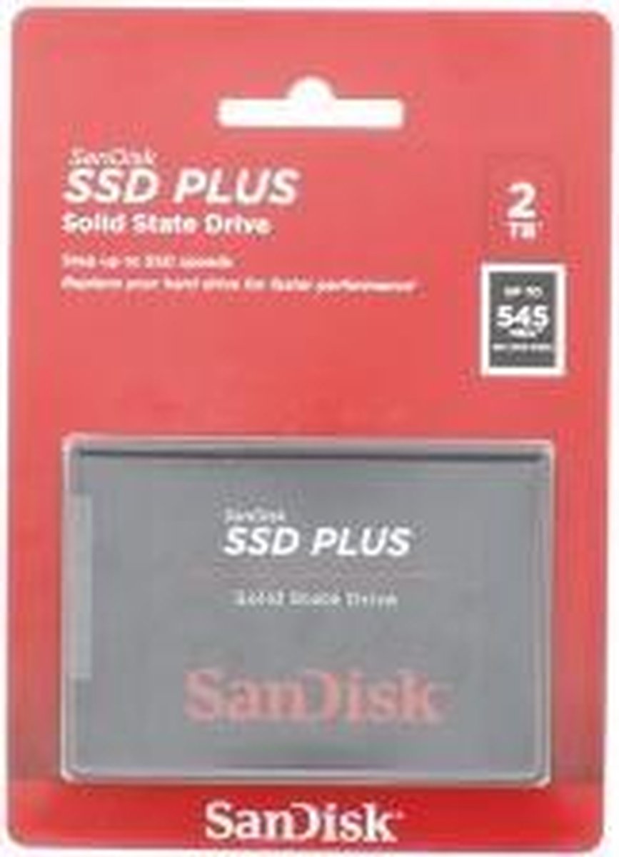 Sandisk Ssd Plus 2 Tb Ssd Harde Schijf (2.5 Inch) Sata 6 Gb/S Retail opslag - afbeelding 5