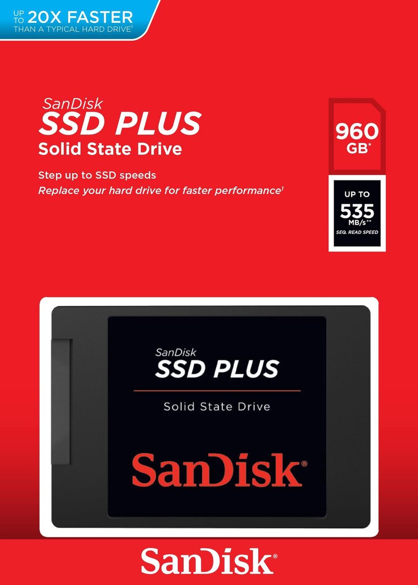 Sandisk Ssd Plus 960Gb opslag - afbeelding 4
