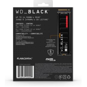 Sandisk wd black sn8100 2tb heatsink 5 orig - WD_BLACK SN8100 2TB NVMe SSD met Heatsink