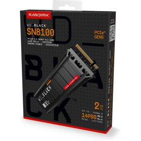 Sandisk wd black sn8100 2tb heatsink 8 orig - WD_BLACK SN8100 2TB NVMe SSD met Heatsink
