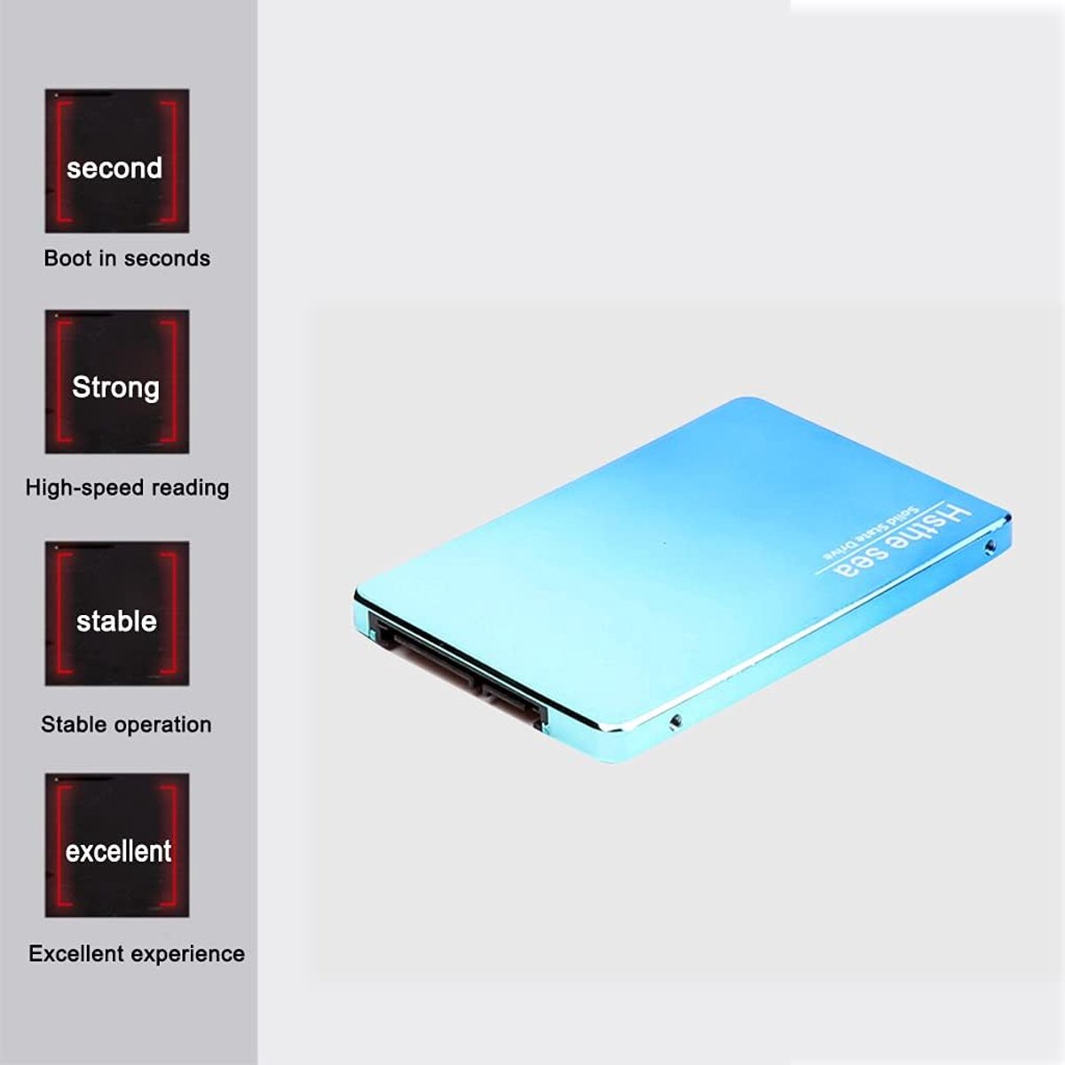 Sata Iii 480Gb Solid State Drive - Ssd - Gradient Blue Cyan harde schijf, productafbeelding 2