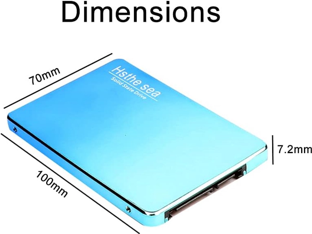 Sata Iii 480Gb Solid State Drive - Ssd - Gradient Blue Cyan harde schijf, productafbeelding 9