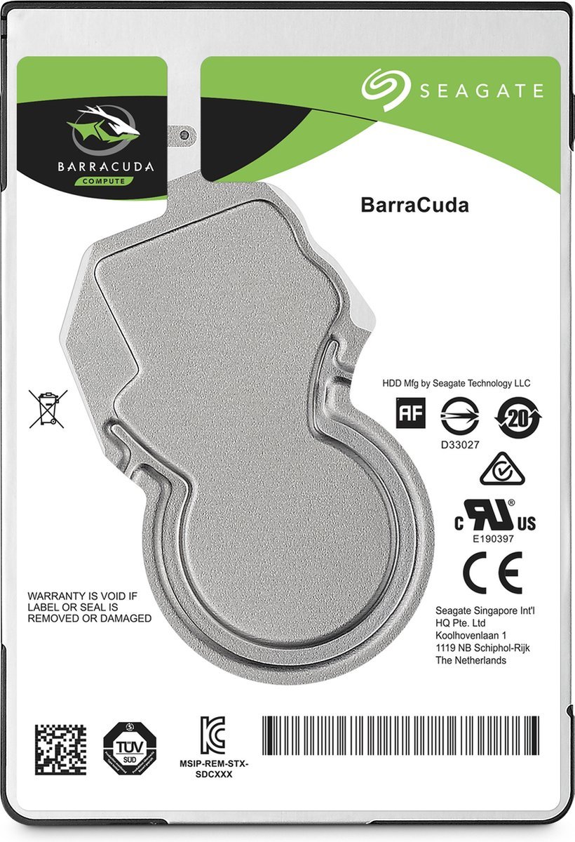 Seagate Seagate Barracuda St4000Lm024 Interne Harde Schijf 4 Tb 5400 Rpm 128 Mb 2.5" Sata Iii