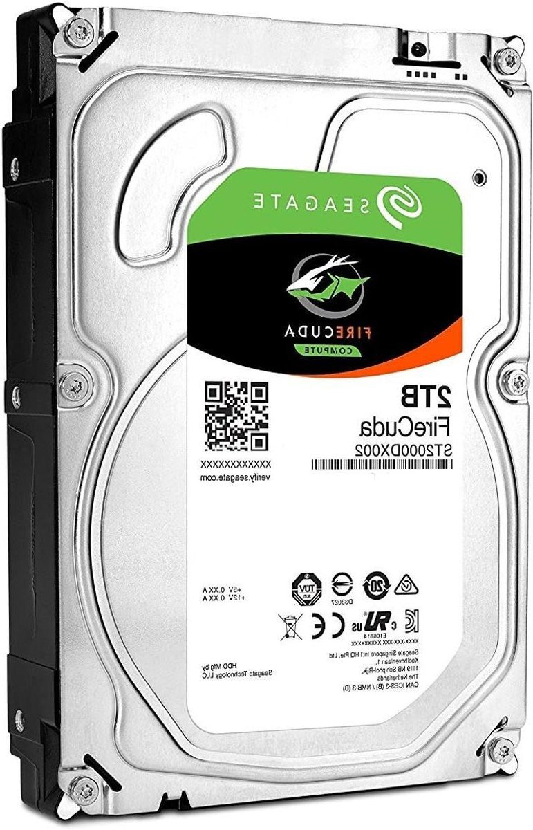 Seagate Seagate Firecuda Interne Hybride Harde Schijf 2 Tb, 3,5 Inch, 64 Mb Cache, Sata 6 Gb/S, Modelnr.: St2000Dx002