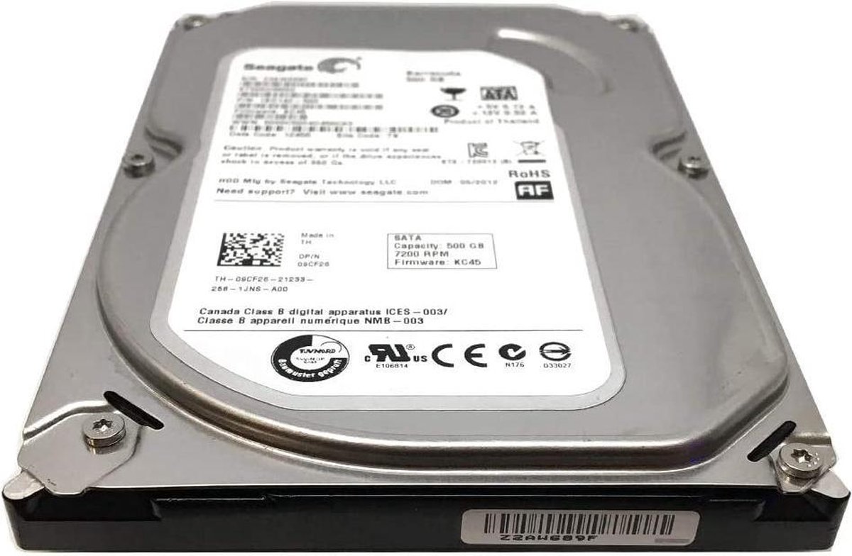 Seagate Desktop Hdd | St500Dm002 | Hdd | Sata-600 | 500Gb | 3.5 - afbeelding 4