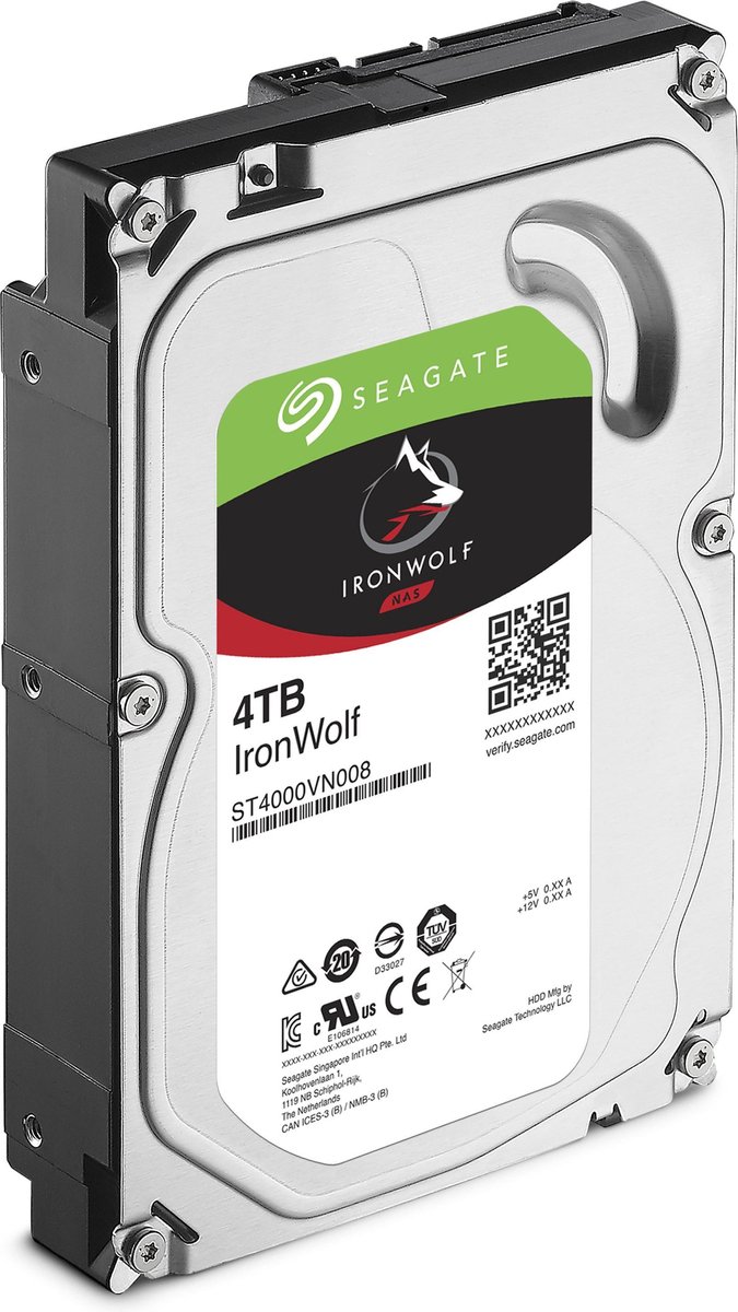 Seagate ironwolf interne harde schijf 1793864 3 orig - Seagate IronWolf 4TB NAS 5900RPM SATA III 64MB Cache 3.5" HDD