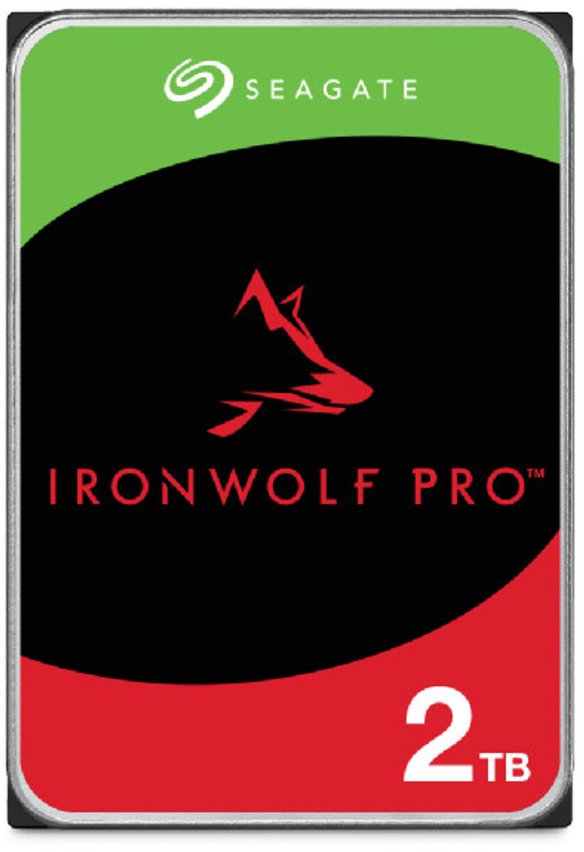 Seagate Seagate Ironwolf Pro - Interne Harde Schijf - Nas Hdd - 256Mb Cache - 2 Tb