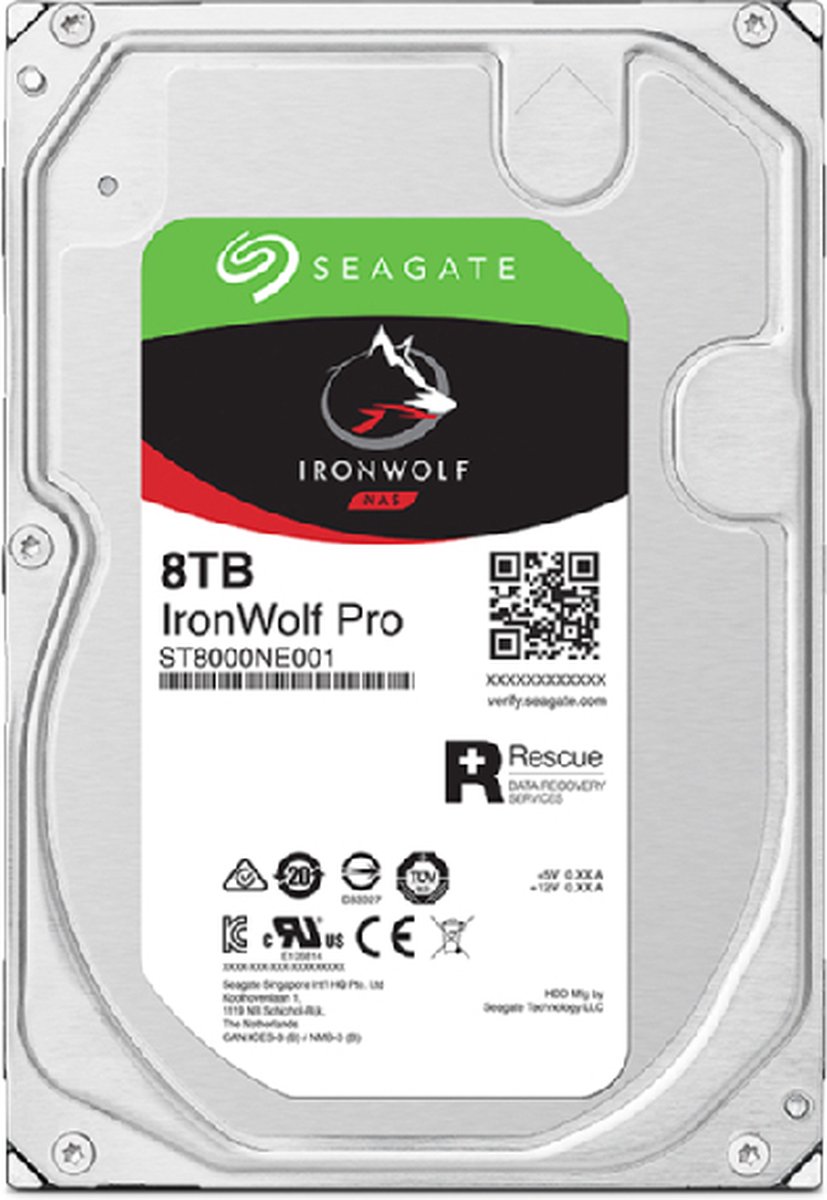 IronWolf Pro 8TB NAS Internal Hard Drive - afbeelding 4