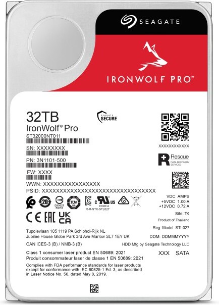 Seagate nas 3 5 32tb st32000nt000 iron 8 orig - Seagate IronWolf Pro 32TB ST32000NT000 HDD