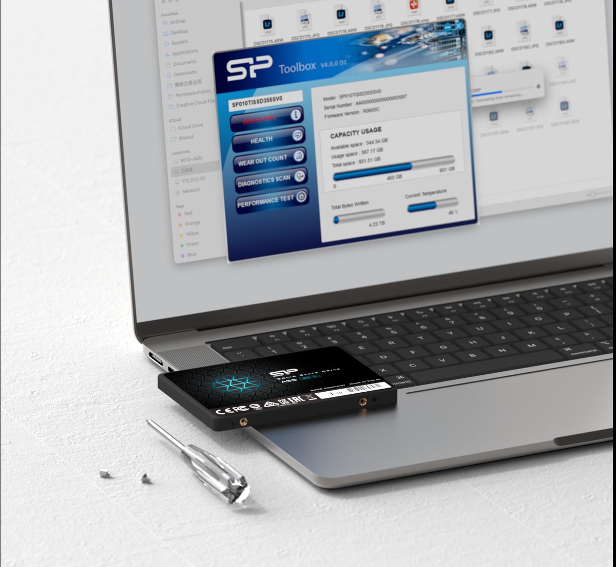 Silicon Power - Ace A55 - 128Gbe Ssd - 2,5 Inch - Sata Iii - 3D Nand opslag - afbeelding 3