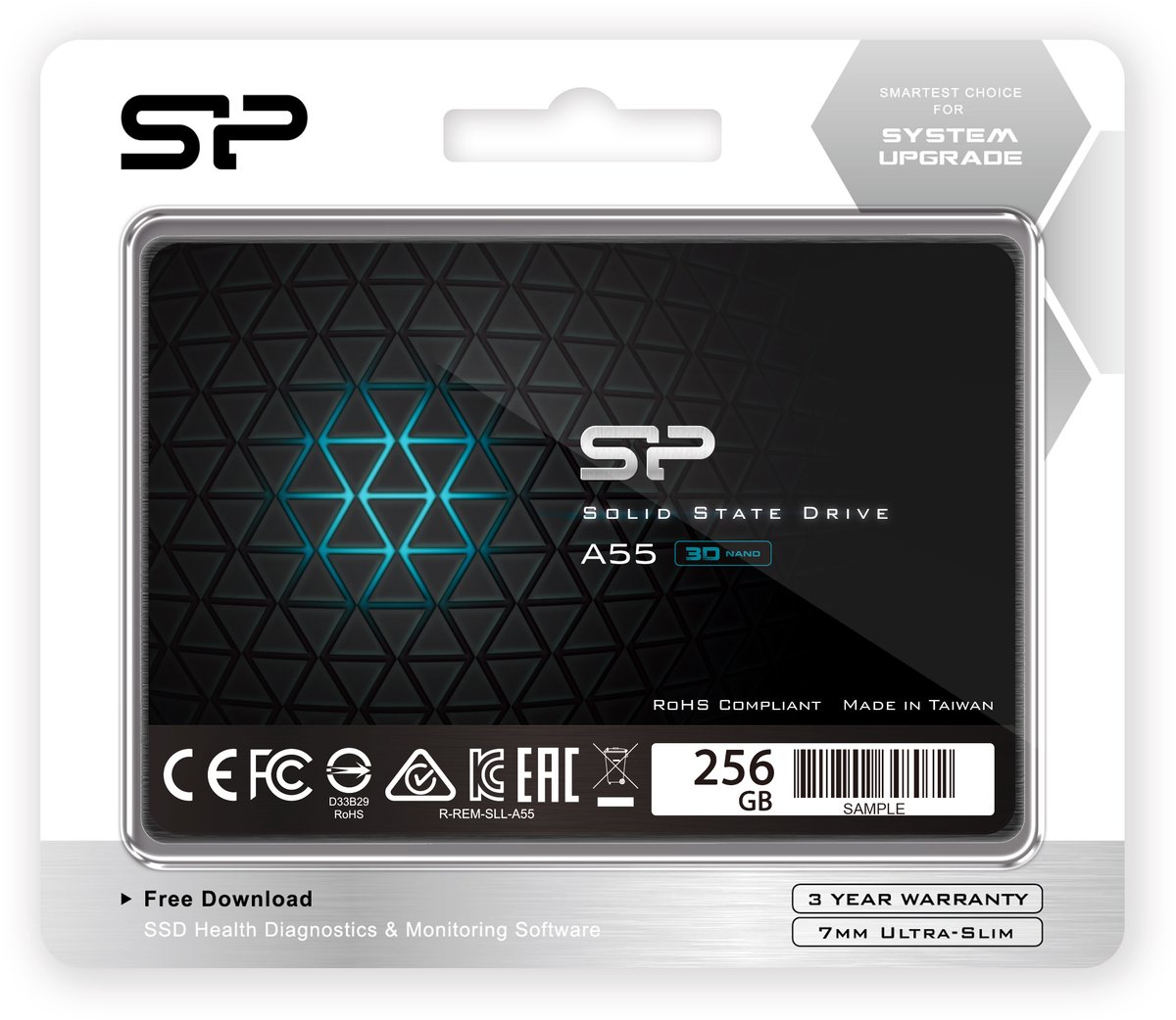 Silicon Power - Ace A55 - 256Gbe Ssd - 2,5 Inch - Sata Iii - 3D Nand opslag - afbeelding 5