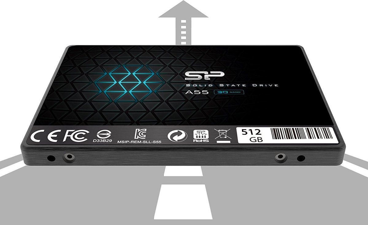 Silicon Power - Ace A55 - 512Gbe Ssd - 2,5 Inch - Sata Iii - 3D Nand opslag - afbeelding 6
