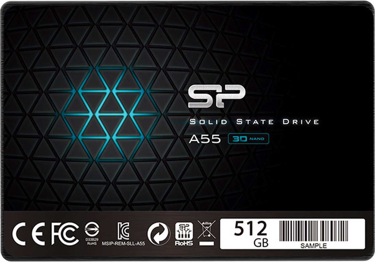 Silicon Power - Ace A55 - 512Gbe Ssd - 2,5 Inch - Sata Iii - 3D Nand opslag - afbeelding 8