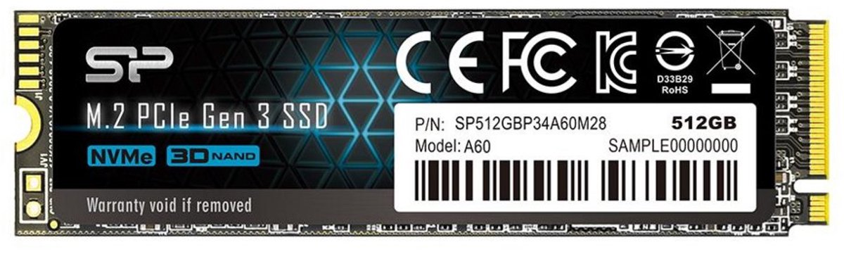 Silicon Power - P34A60e Ssd - Pcie Gen3X4 - Nvme M.2 2280 - 512Gb opslag - afbeelding 5