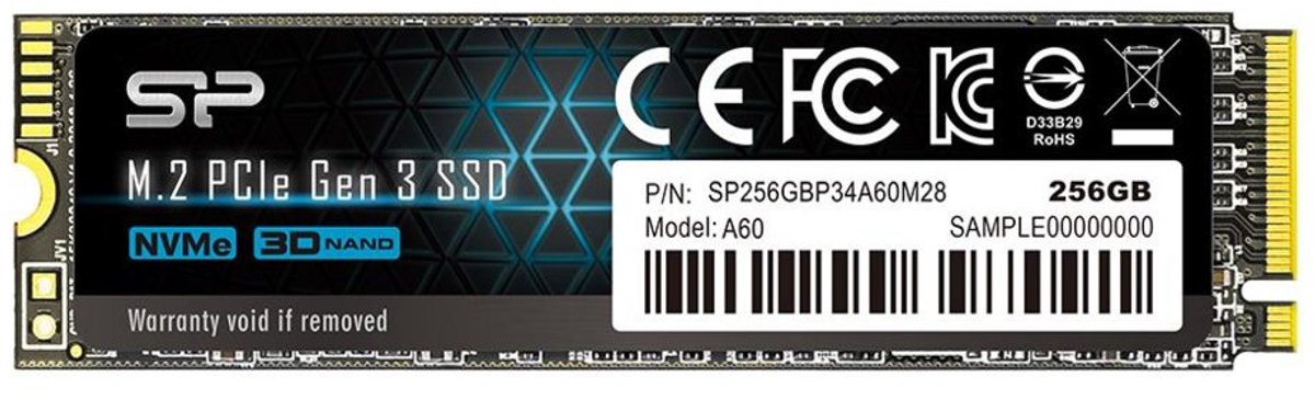 Silicon Power - P34A60e Ssd - Pcie Gen3X4 - Nvme M.2 2280 - 256Gb opslag - afbeelding 4