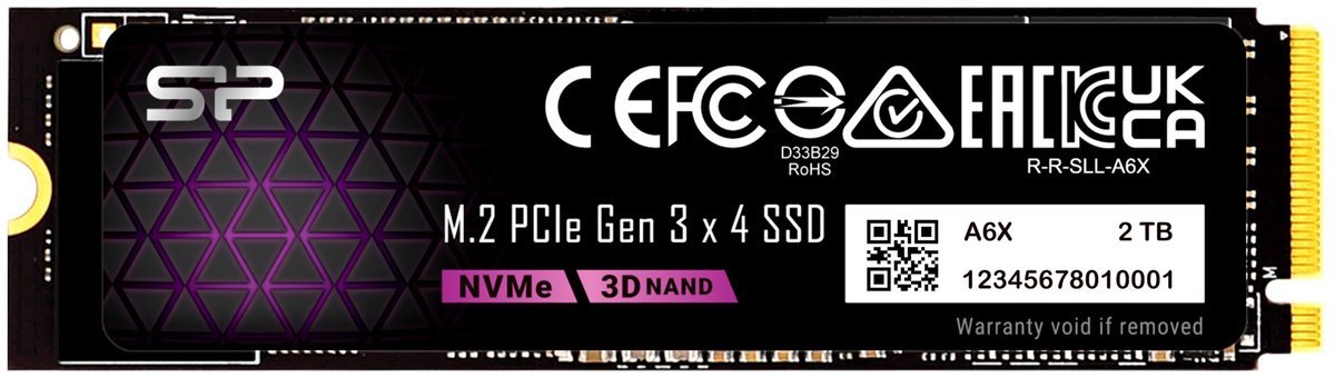 Silicon Power Silicon Power - P34A6X - Interne Ssd - Pcie Gen3X4 - Nvme M.2 2280 - 2Tb