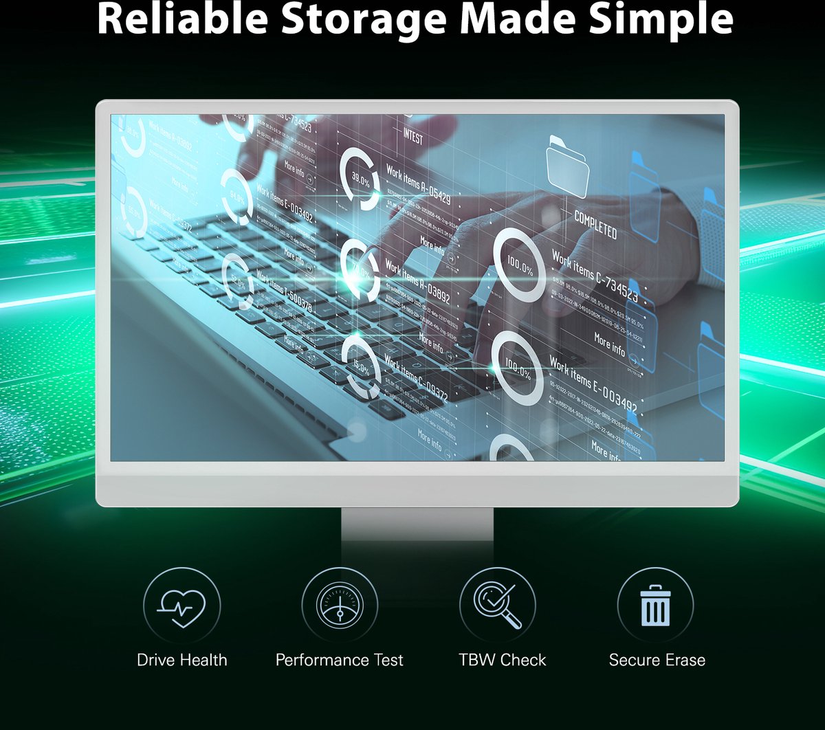 Silicon Power - Ud90 2230e Ssd - Pcie Gen4X4 - Nvme M.2 2230 - 1Tb opslag - afbeelding 8