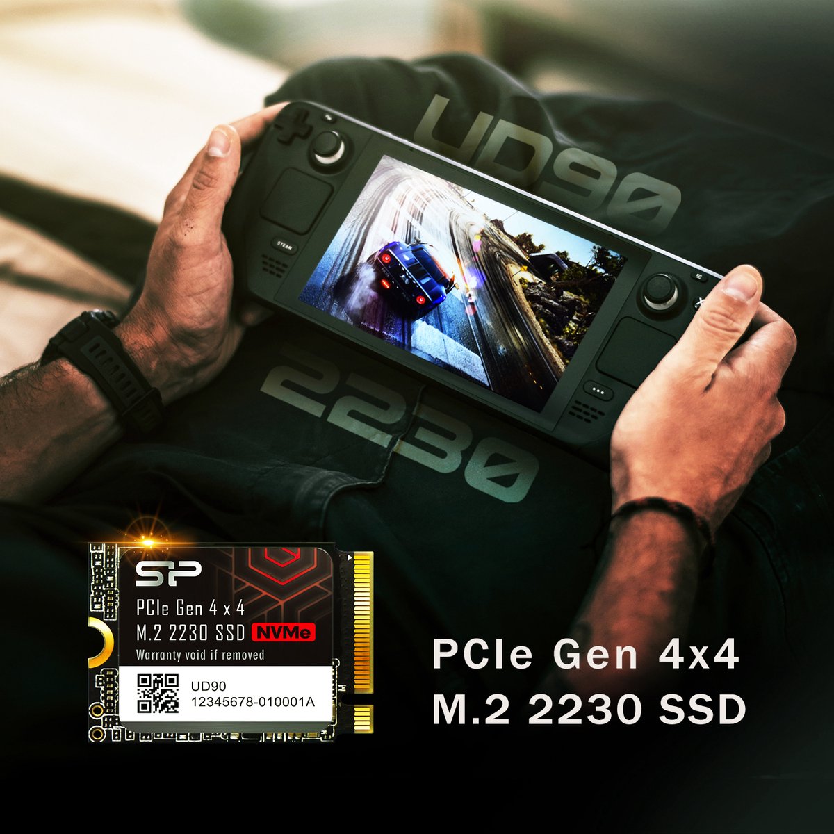 Silicon Power - Ud90 2230e Ssd - Pcie Gen4X4 - Nvme M.2 2230 - 2Tb opslag - afbeelding 2