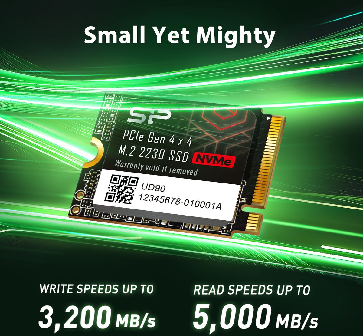 Silicon Power - Ud90 2230e Ssd - Pcie Gen4X4 - Nvme M.2 2230 - 2Tb opslag - afbeelding 4