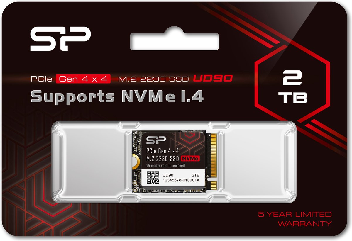 Silicon Power - Ud90 2230e Ssd - Pcie Gen4X4 - Nvme M.2 2230 - 2Tb opslag - afbeelding 6