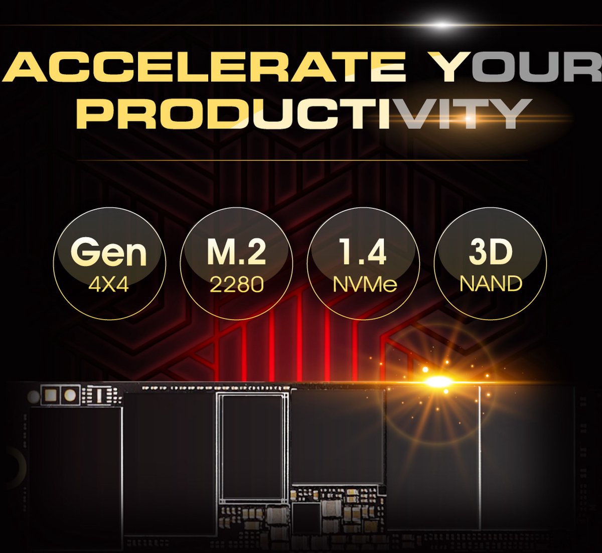 Silicon Power - Ud90e Ssd - Pcie Gen4X4 - Nvme M.2 2280 - 4Tb opslag - afbeelding 3