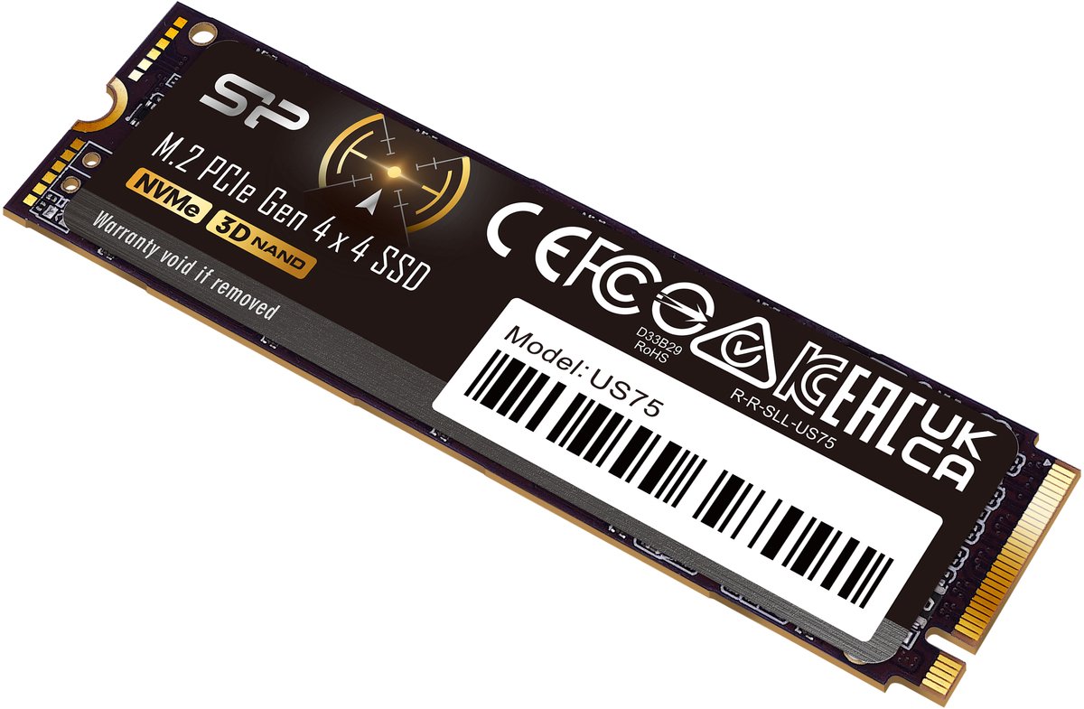 Silicon Power - Us75e Ssd - Pcie Gen4X4 - Nvme M.2 2280 - Ps5 Compatible - 1Tb opslag - afbeelding 10