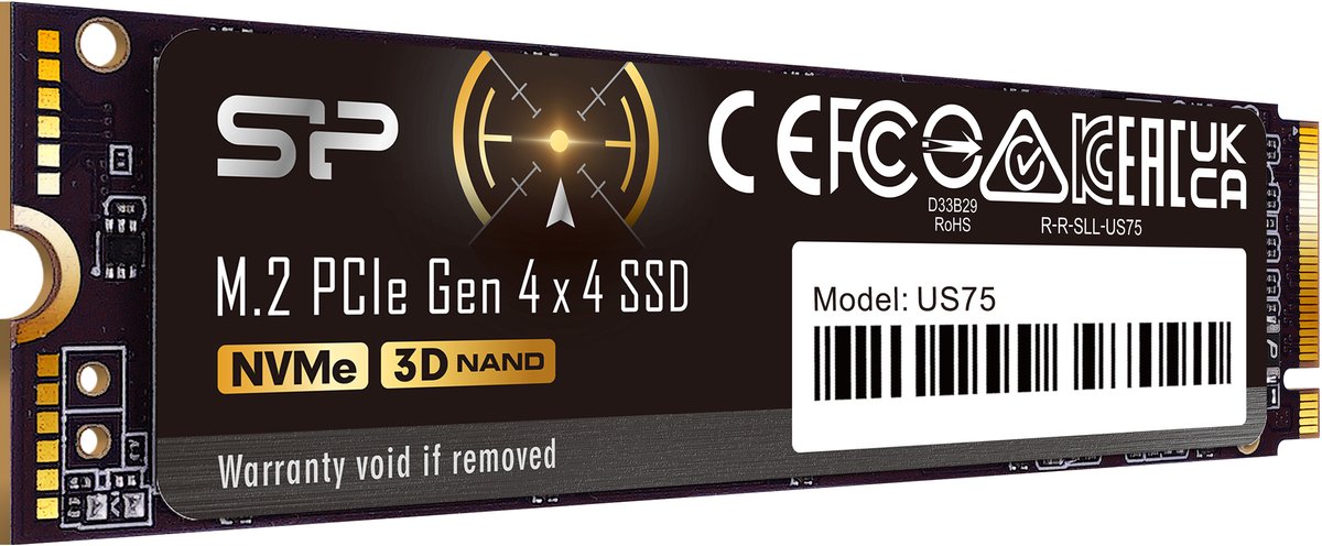 Silicon Power - Us75e Ssd - Pcie Gen4X4 - Nvme M.2 2280 - Ps5 Compatible - 2Tb opslag - afbeelding 10