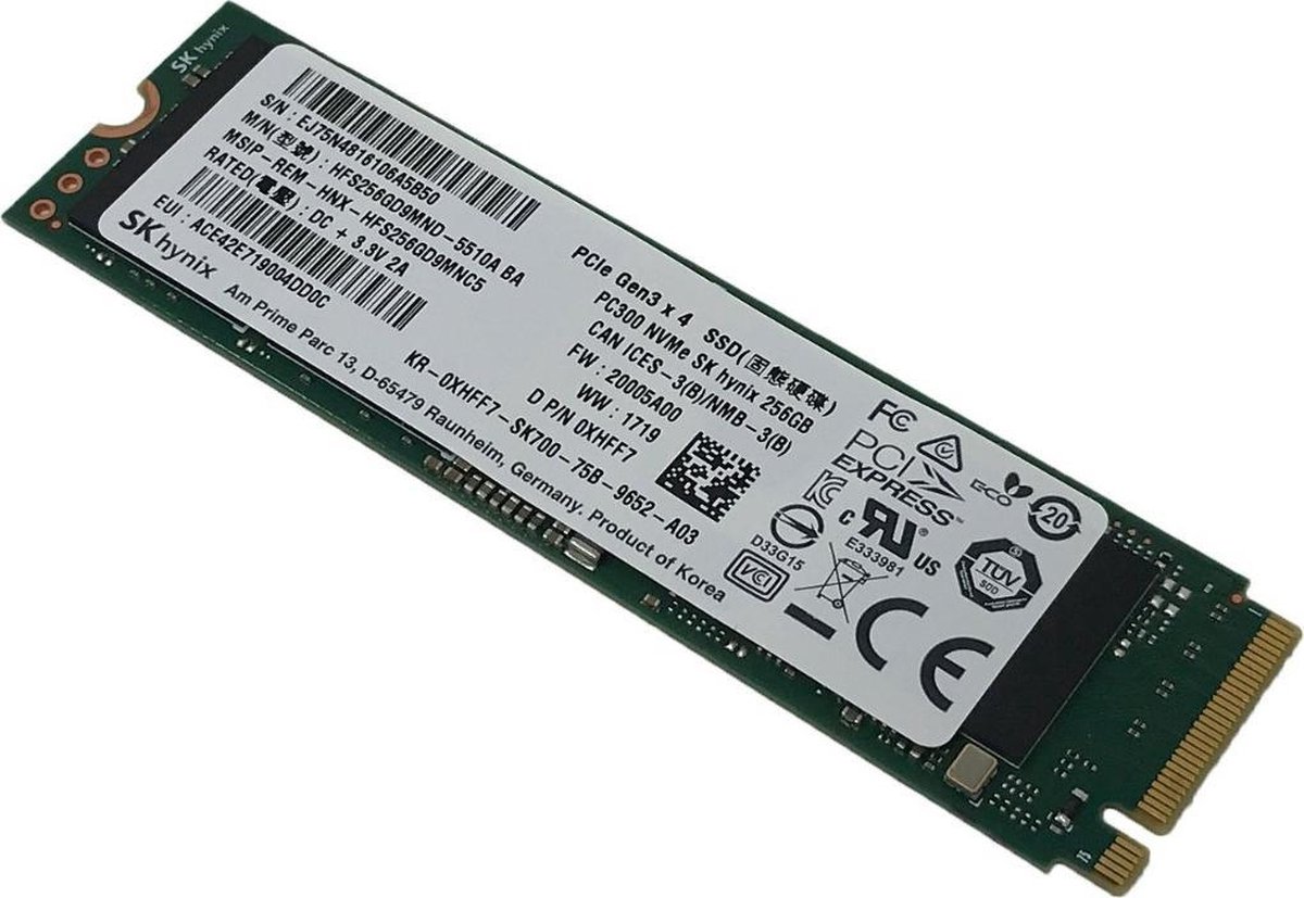 SK hynix BC711 256GB NVMe PCIe Gen3x4 M.2 SSD - afbeelding 2
