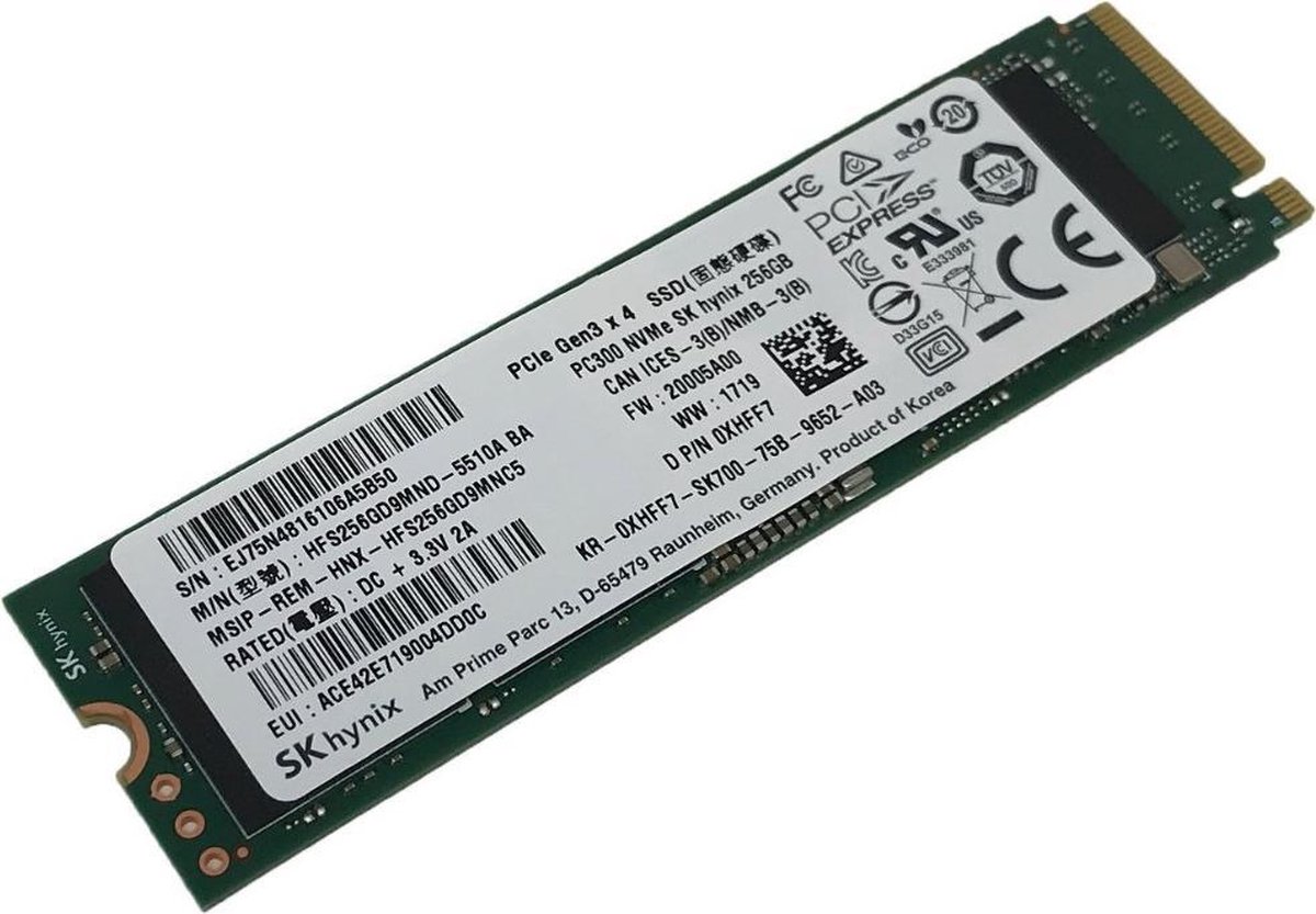 SK hynix BC711 256GB NVMe PCIe Gen3x4 M.2 SSD - afbeelding 3
