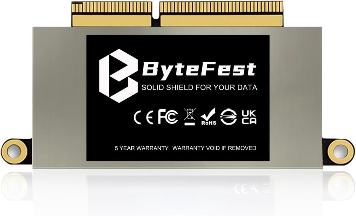 SnelShoppen Snelshoppen - 256Gb Ssd Intern Geheugen Voor Macbook Pro Retina 13" A1708 2016 2017 Emc 2978/3164 M.2 Nvme Pcie Gen3X4 (Macos Voorgeïnstalleerd)