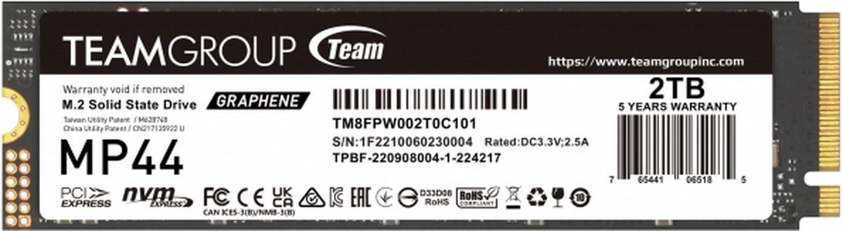 TeamGroup MP44 2TB M.2 PCIe 4.0 NVMe SSD - afbeelding 6
